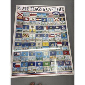 White Mountain Jigsaw Puzzle State Flags & Capitols 1000 Piece 24X30